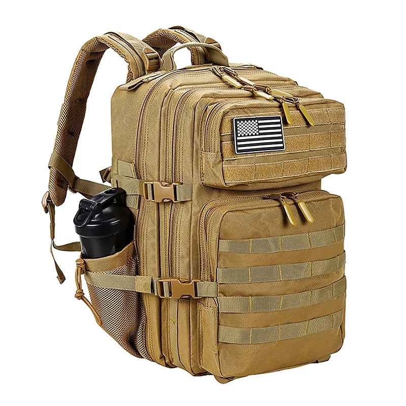 45L Tactical Backpack – Large Military Rucksack for Hiking & Gym