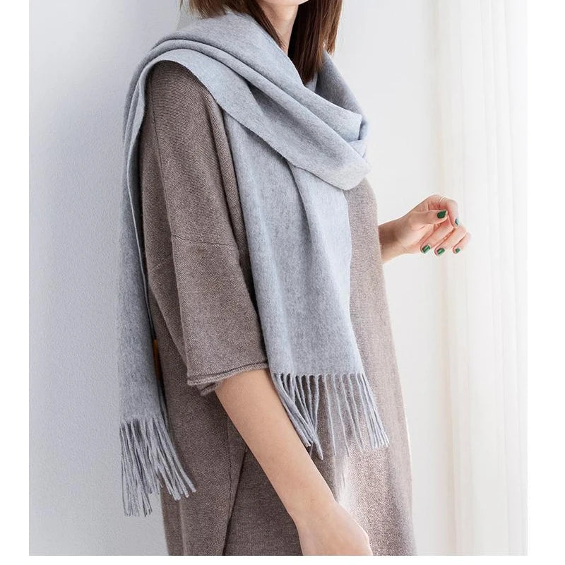 Cashmere Wool Winter Scarf for Women – Soft Wrap Shawl
