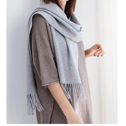 Cashmere Wool Winter Scarf for Women – Soft Wrap Shawl