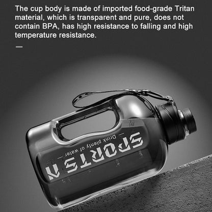 1.7L 2.7L Insulated Leak Proof Water Bottle with Straw