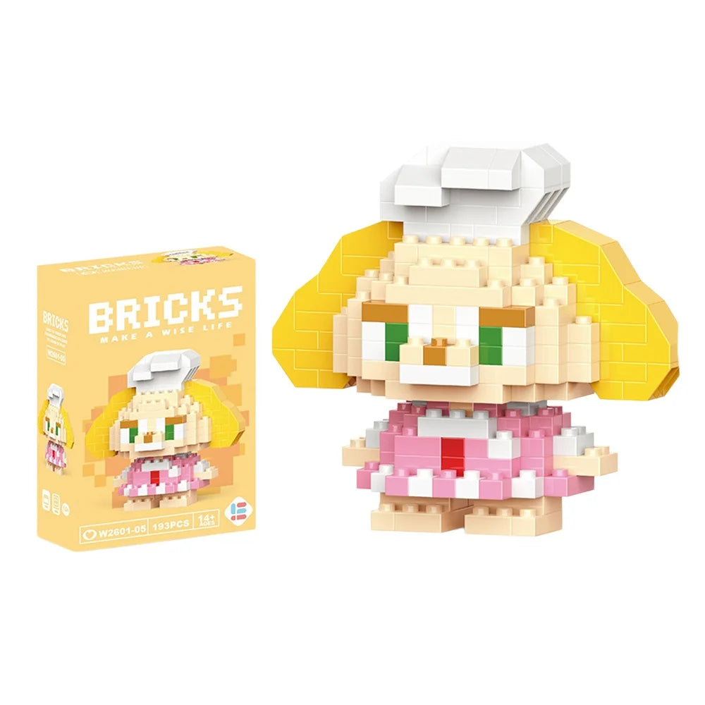 Cartoon Character Mini Building Blocks Set – DIY Brick Figures