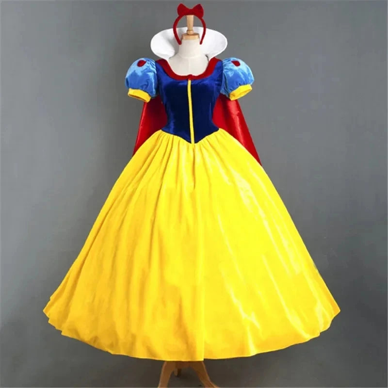 Snow White Princess Costume for Women – Halloween Cosplay Dress