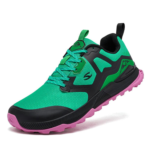 Hobibear Unisex Hiking Sneakers – Lace-Up Outdoor Walking Shoes