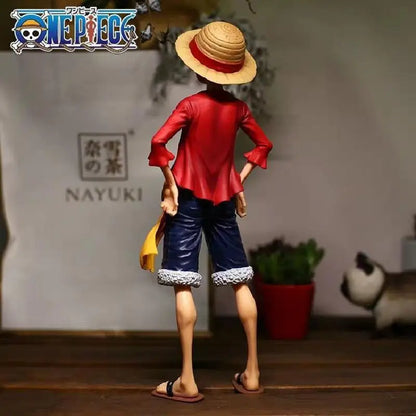 28CM One Piece Luffy Three Face Changing Action Figure