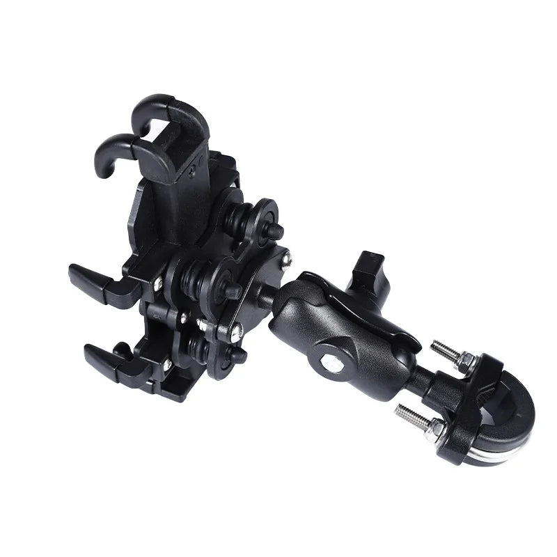 Motorcycle Bike Phone Holder Aluminum Handlebar GPS Mount Bracket