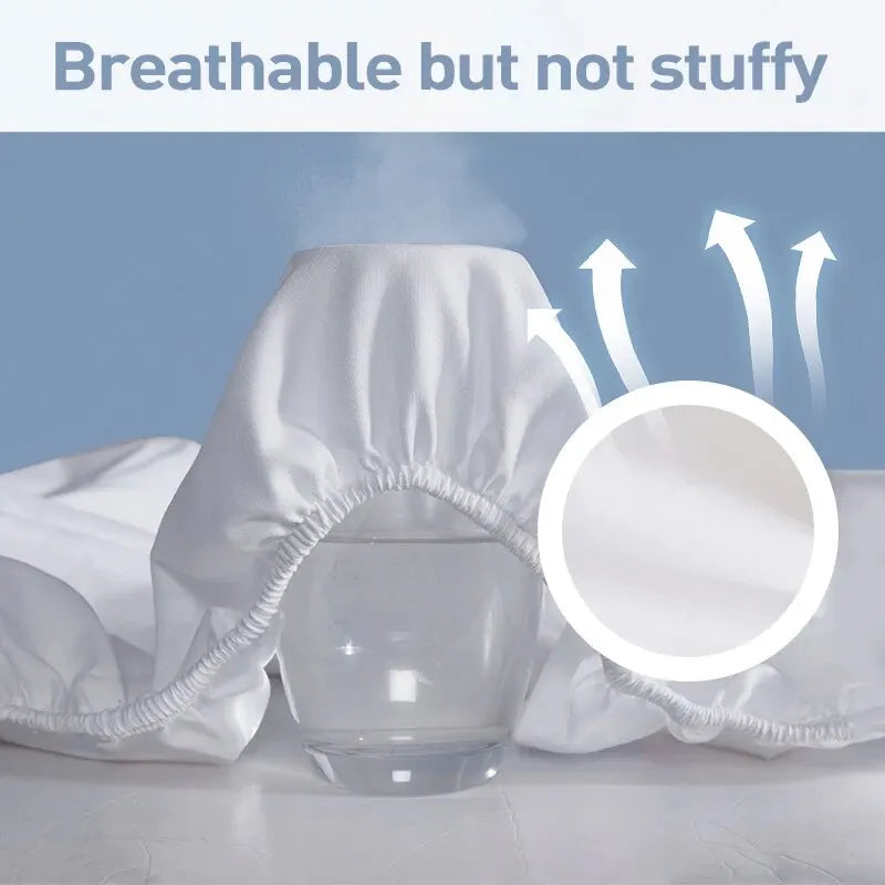 Waterproof Fitted Mattress Cover – Smooth Jersey Sheet
