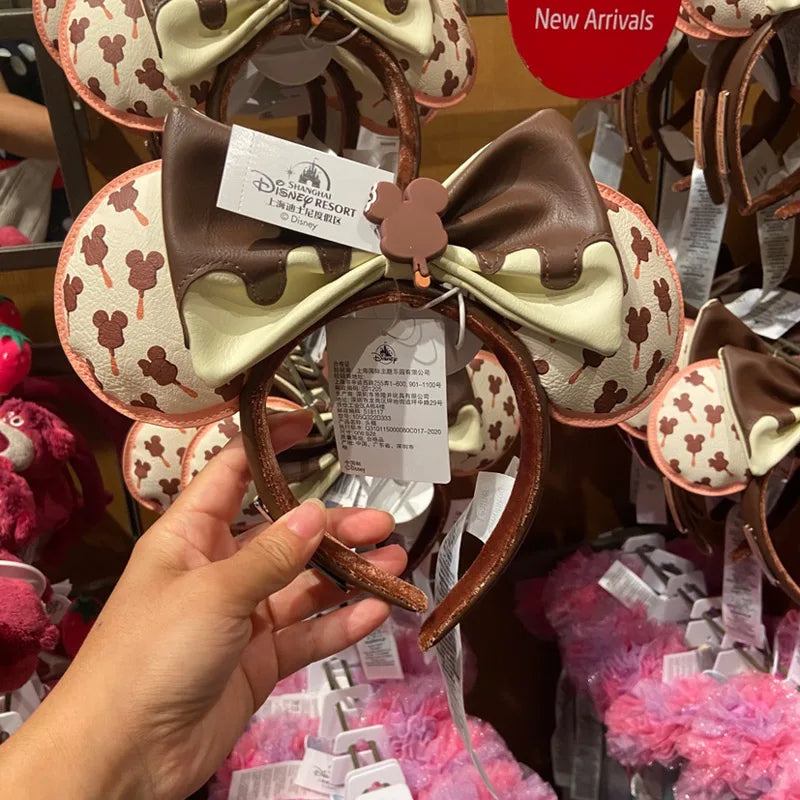 Disney Minnie Mouse Ears Headband – Plush Bow for Adults & Kids