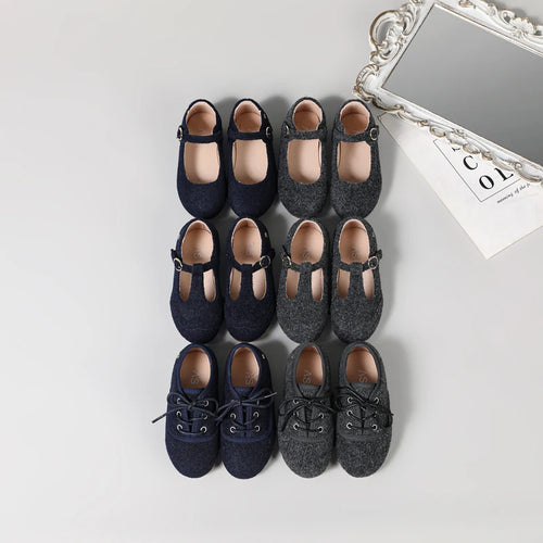 Kids Oxford Lace-Up Dress Shoes for Boys & Girls