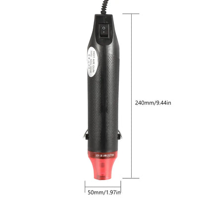 Mini Heat Gun Electric DIY Tool for Shrink Wrap & Crafts