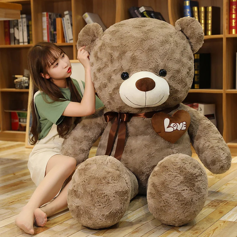 Teddy Bear Plush Doll – Stuffed Animal Pillow Gift for Kids & Lovers