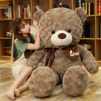 Teddy Bear Plush Doll – Stuffed Animal Pillow Gift for Kids & Lovers