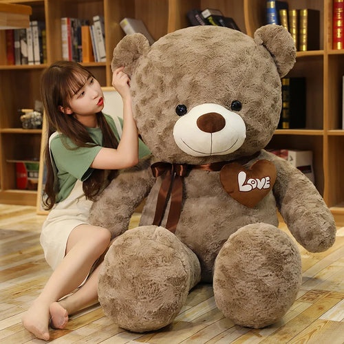 Teddy Bear Plush Doll – Stuffed Animal Pillow Gift for Kids & Lovers