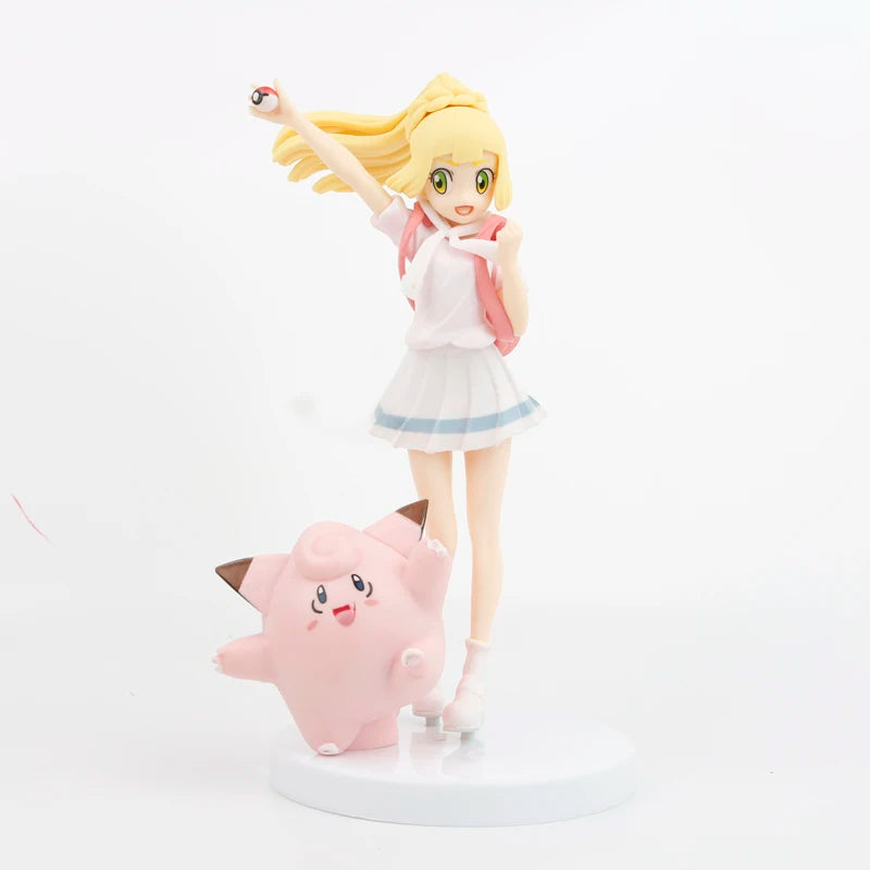 19CM Pokémon Lillie and Clefairy Action Figure
