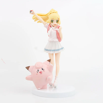 19CM Pokémon Lillie and Clefairy Action Figure