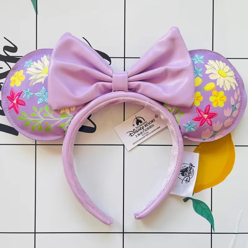 Disney Minnie Mouse Ears Headband – Plush Bow for Adults & Kids