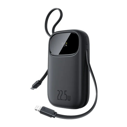 Baseus 22.5W Power Bank with Built-in USB-C & Lightning Cables 10000/20000mAh