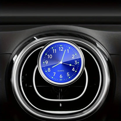 Car Dashboard Clock Mini Quartz Analog Stick-On Glow Watch