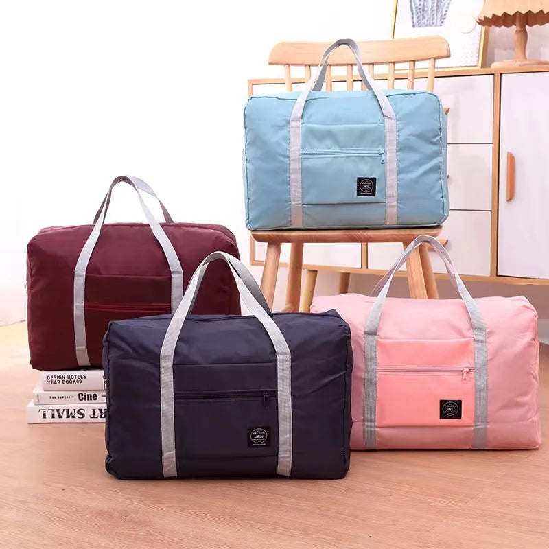Foldable Travel Duffel Bag Large Capacity Carry-On Luggage Tote