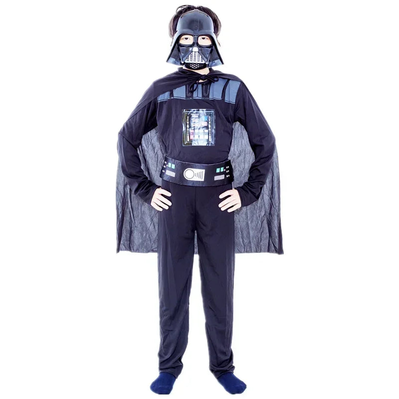 Kids Darth Vader Halloween Costume Set with Cape, Mask & Gloves