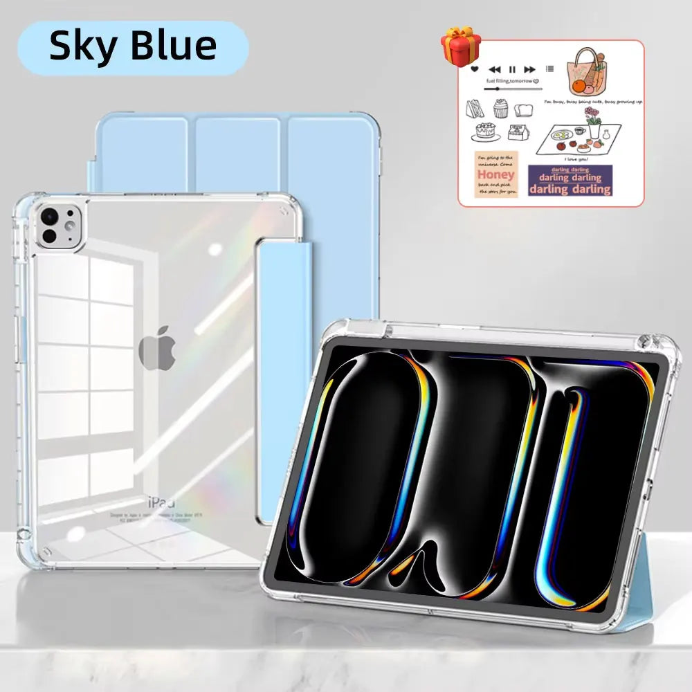 iPad Case with Pencil Holder – Fits iPad Pro 11/12.9/13, Air, Mini, 10th Gen & More