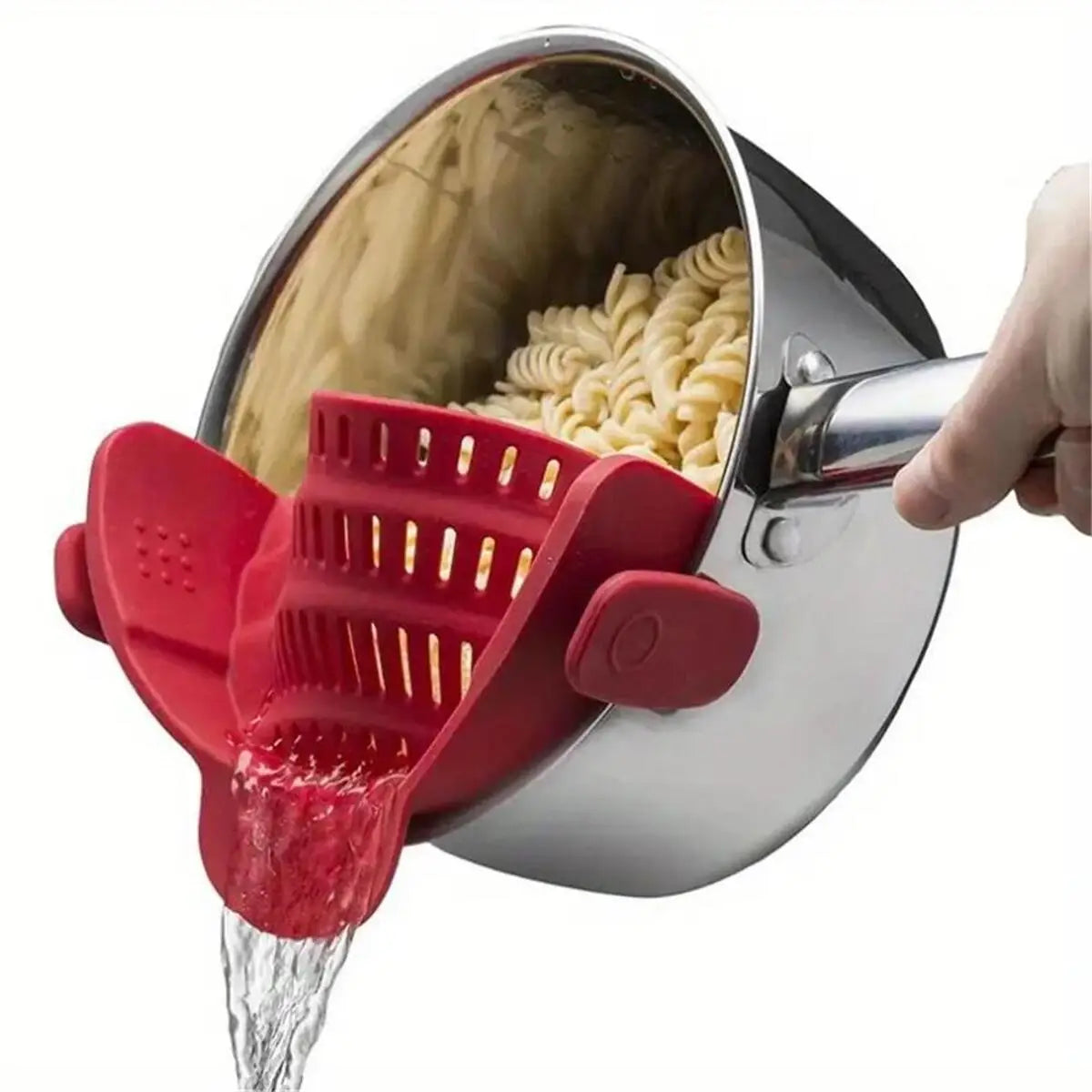 Clip-On Pot Strainer Silicone Adjustable Pan Drain Filter