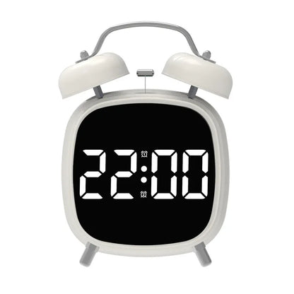 Voice Control Digital Alarm Clock – Double Bell, Super Loud, Night Mode