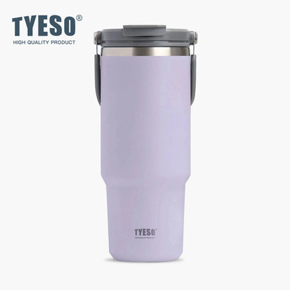 TYESO 40oz Insulated Tumbler with Handle – 1200ml Stainless Steel
