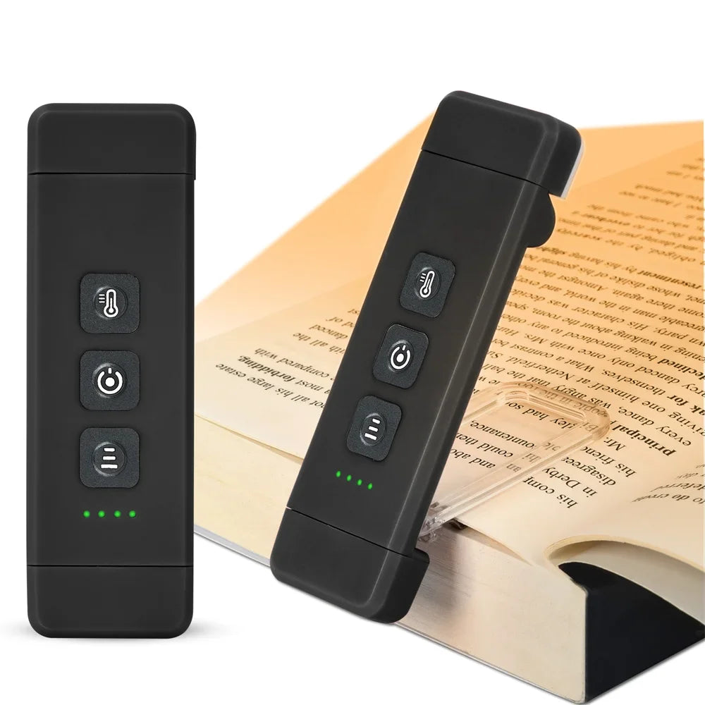 Clip-On Book Light USB Rechargeable LED Reading Lamp with Timer