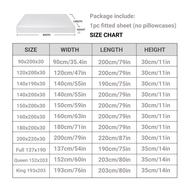 Waterproof Quilted Mattress Protector – Fitted Sheet Cover