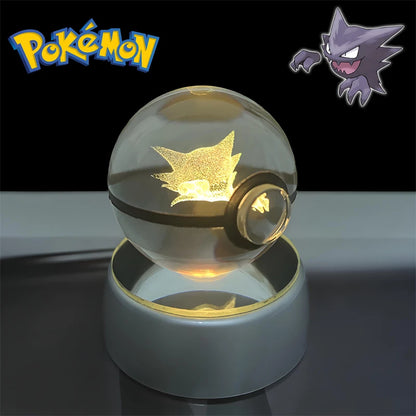 Pokémon 3D Crystal Poké Ball Night Light with LED Base