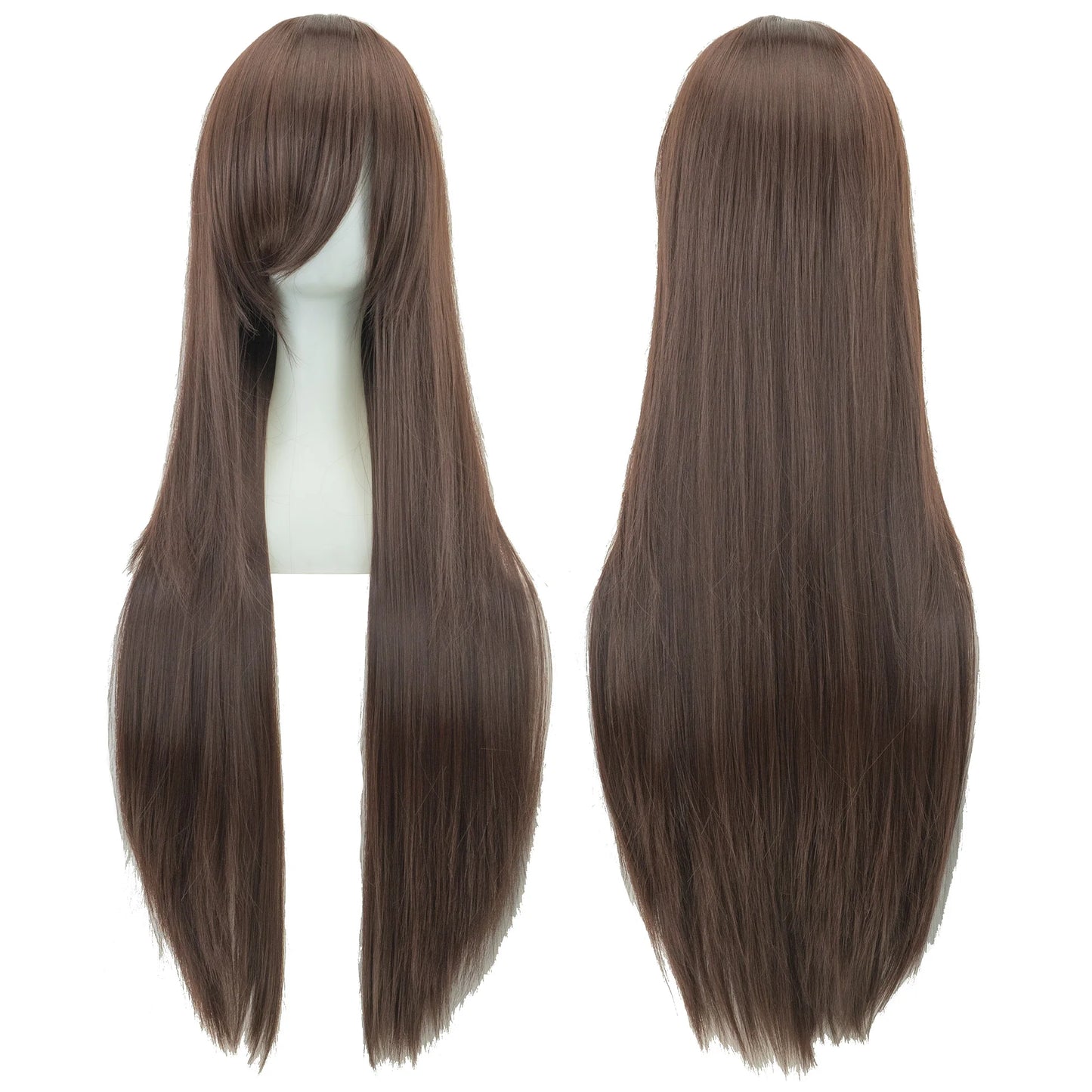 80cm Long Synthetic Cosplay Wig – Straight Hair, 36 Colors