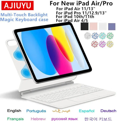 iPad Magic Keyboard Case with Touchpad – Backlit, Fits Pro, Air, 10th Gen & More