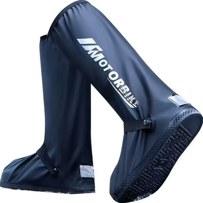 Waterproof Motorcycle Rain Boot Covers – Non-Slip Reflective Shoe Covers