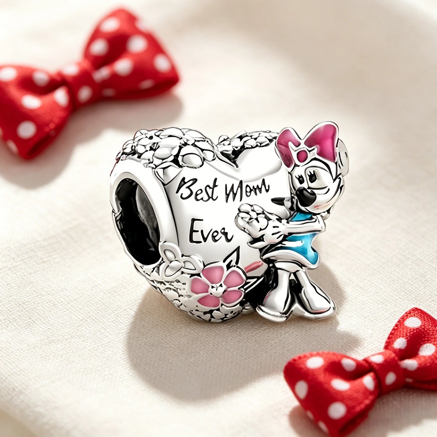 Disney Character Charm Bead – Fits Snake Chain Bracelet & Necklace