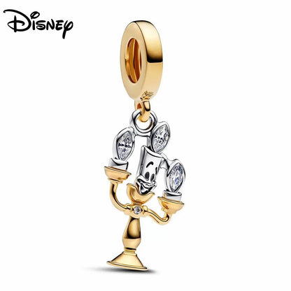 Disney S925 Silver Princess Charm Bead – Fits Pandora Bracelet & Necklace