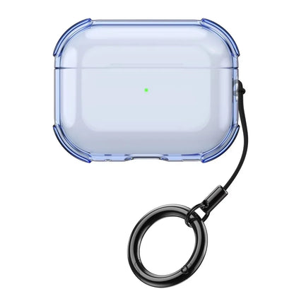 Clear AirPods Pro 3 Case with Keychain Ring – Shockproof TPU Cover