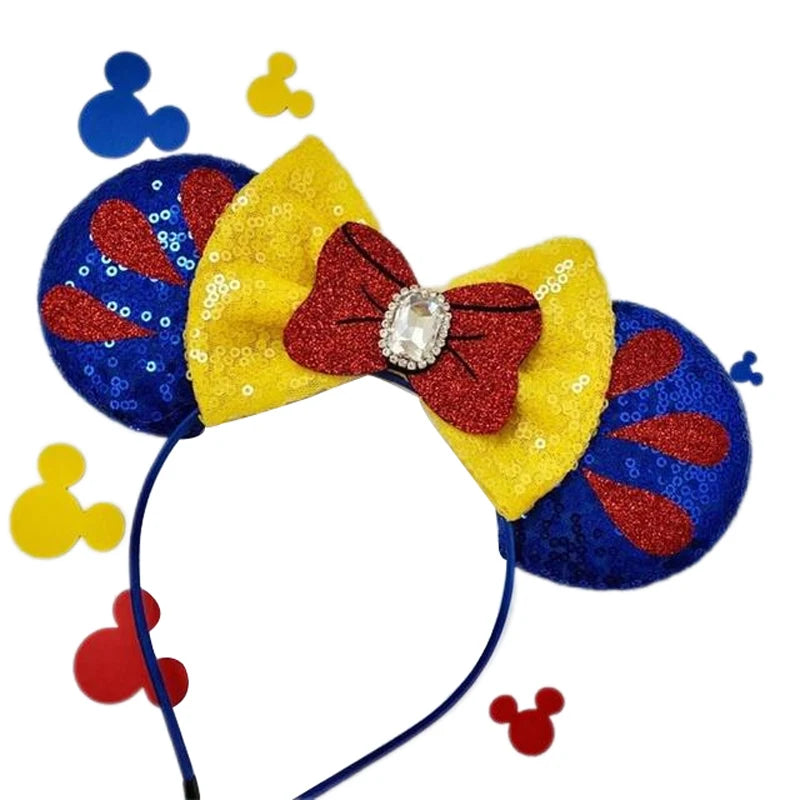 Disney Mouse Ear Headband Sequin Bow for Girls Adults Halloween Party