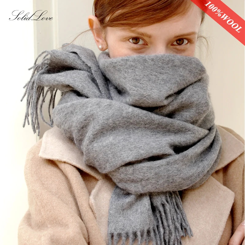 Cashmere Wool Winter Scarf for Women – Soft Wrap Shawl