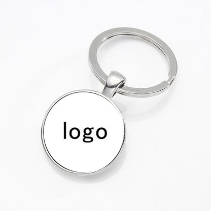 Custom Logo Keychain – Personalized Photo or Company Branding Key Ring