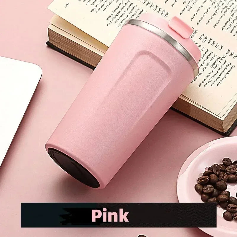 Stainless Steel Travel Coffee Mug – Leak-Proof Thermal Thermos Flask