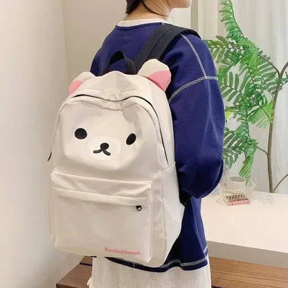 Rilakkuma Cute Bear Large Capacity School Backpack