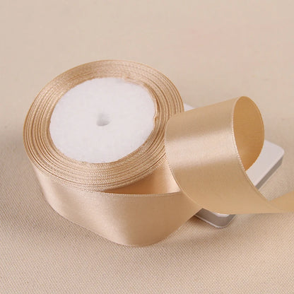 Silk Satin Ribbon – Multi-Size & Color for Wedding, Christmas & Party Decor