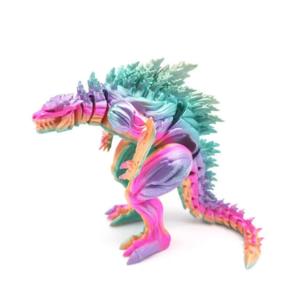 3D Printed Godzilla Action Figure – 18cm Articulated Monster Toy