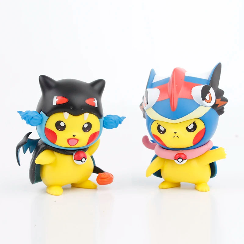 6 Piece Pokémon Pikachu Charizard and Mew Figure Set