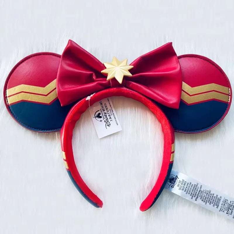 Disney Princess Minnie Ears Headband – Sequin Bow Hair Hoop