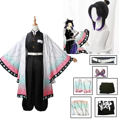 Shinobu Kocho Cosplay Costume – Demon Slayer Uniform Set