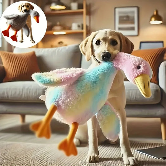 Soft Colorful Duck Plush Toy for Cats and Dogs