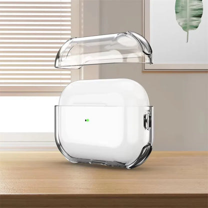 Clear AirPods Pro 3 Case with Keychain Ring – Shockproof TPU Cover