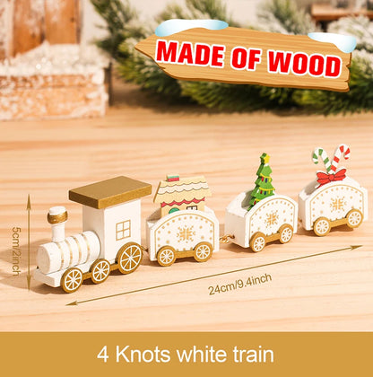Christmas Wooden Train Decoration – Festive Holiday Ornament