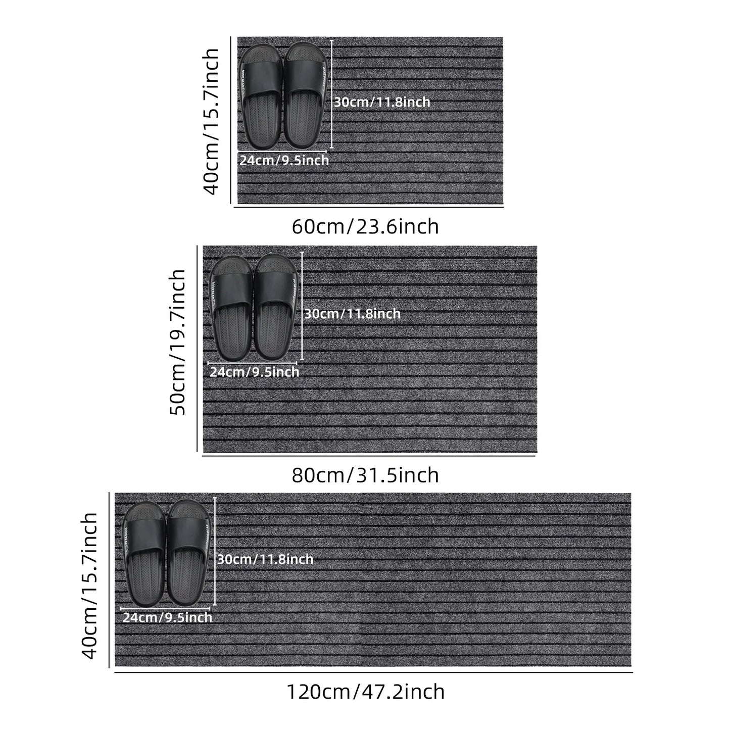 Ribbed Floor Mat – Durable, Washable & Non-Slip Door Mat